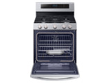 5.8 cu. ft. Freestanding Gas Range with True Convection and Steam Reheat in Stainless Steel - (NX58M6650WS) - SAMSUNG