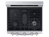 5.8 cu. ft. Freestanding Gas Range with True Convection and Steam Reheat in Stainless Steel - (NX58M6650WS) - SAMSUNG