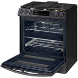 6.0 cu ft. Smart Slide-in Gas Range with Flex Duo(TM), Smart Dial & Air Fry in Black Stainless Steel - (NX60T8751SG)