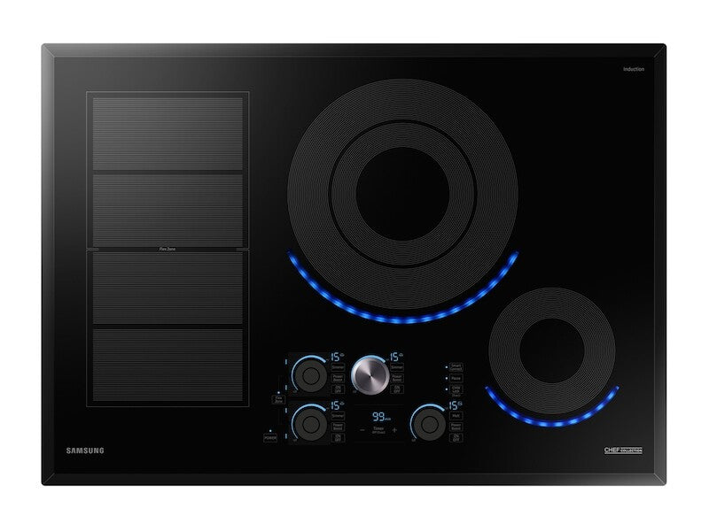 30" Chef Collection Induction Cooktop in Black - (NZ30M9880UB) - SAMSUNG