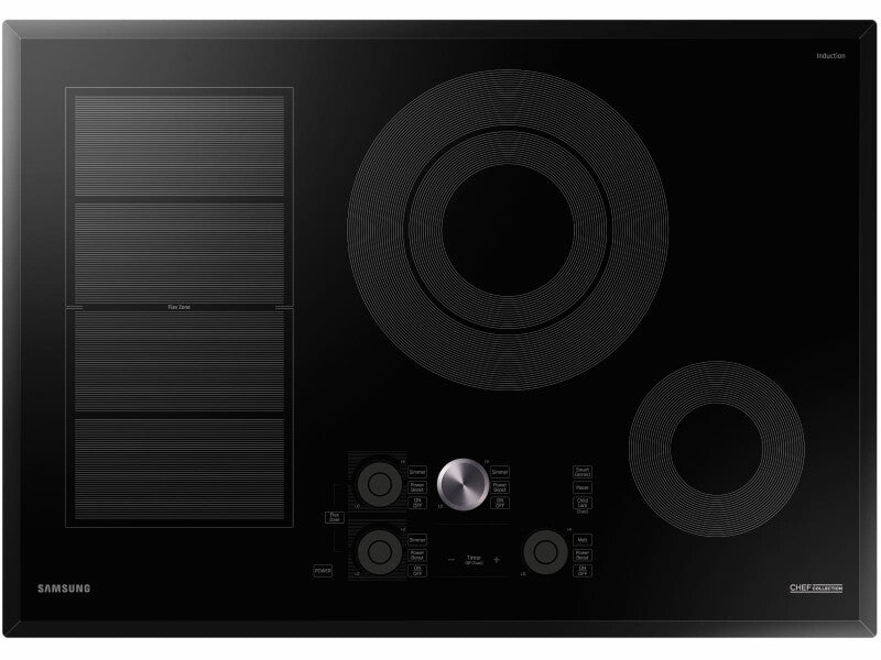 30" Chef Collection Induction Cooktop in Black - (NZ30M9880UB) - SAMSUNG