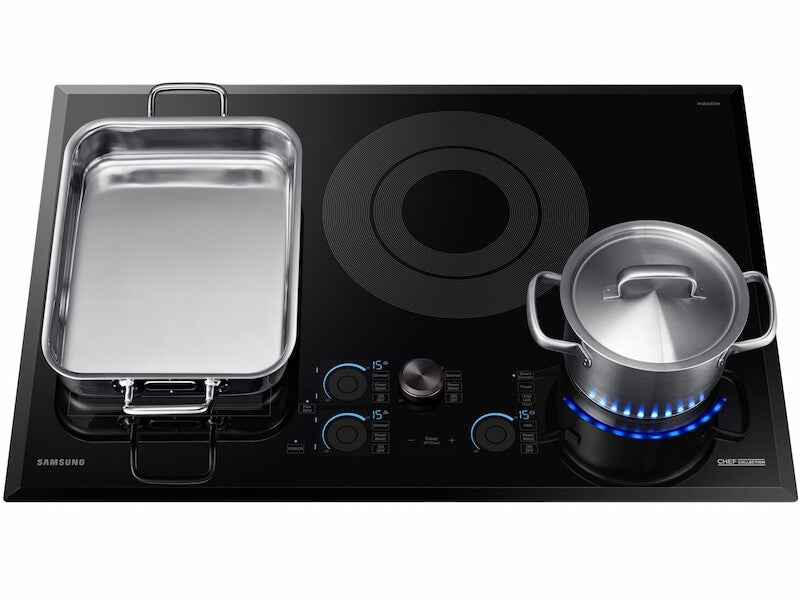 30" Chef Collection Induction Cooktop in Black - (NZ30M9880UB) - SAMSUNG