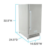 2.9 cu. ft. ELITE Series Outdoor Built-In Refrigerator - (OR1533U3S) - AVANTI