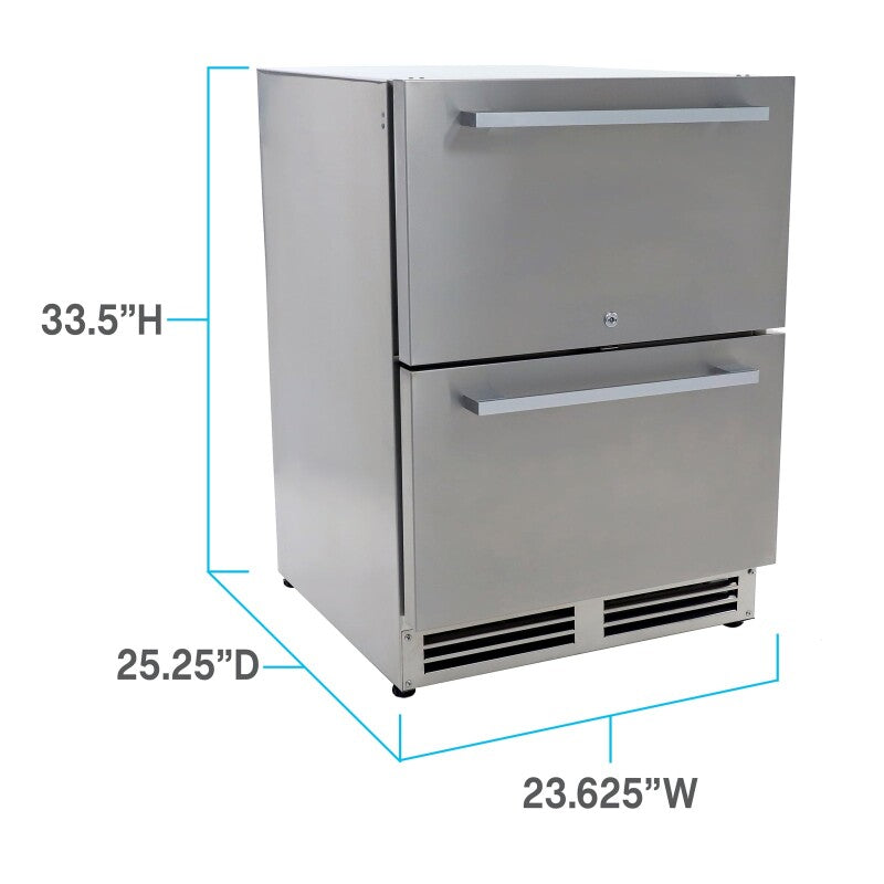 5.2 cu. ft. ELITE Series Outdoor Refrigerator Dual Drawer - (OR525U5D) - AVANTI
