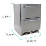 5.2 cu. ft. ELITE Series Outdoor Refrigerator Dual Drawer - (OR525U5D) - AVANTI