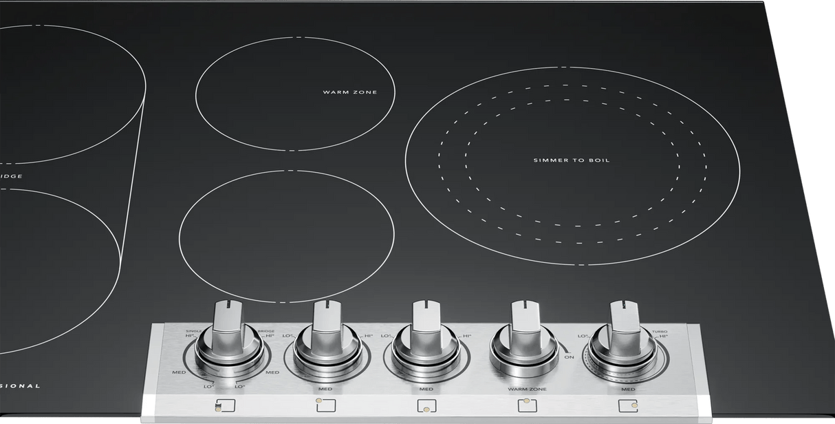 Frigidaire Professional 30" Electric Cooktop with 5 Radiant Elements &amp; Bridge, Stainless Steel