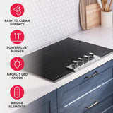 Frigidaire Professional 30" Induction Cooktop with Bridge Element &amp; EvenTemp, Stainless Steel