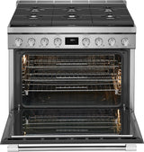 Frigidaire Professional 36" Freestanding Dual-Fuel Range with Dual-Fan Convection, 6 Burners, 4.4 Cu. Ft., Smudge-Proof Stainless Steel - PCFD3670AF