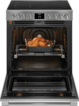 Frigidaire Professional 30" Slide-In Electric Range with Total Convection &amp; Air Fry, 6.2 Cu. Ft., Smudge-Proof Stainless Steel - PCFE3080AF