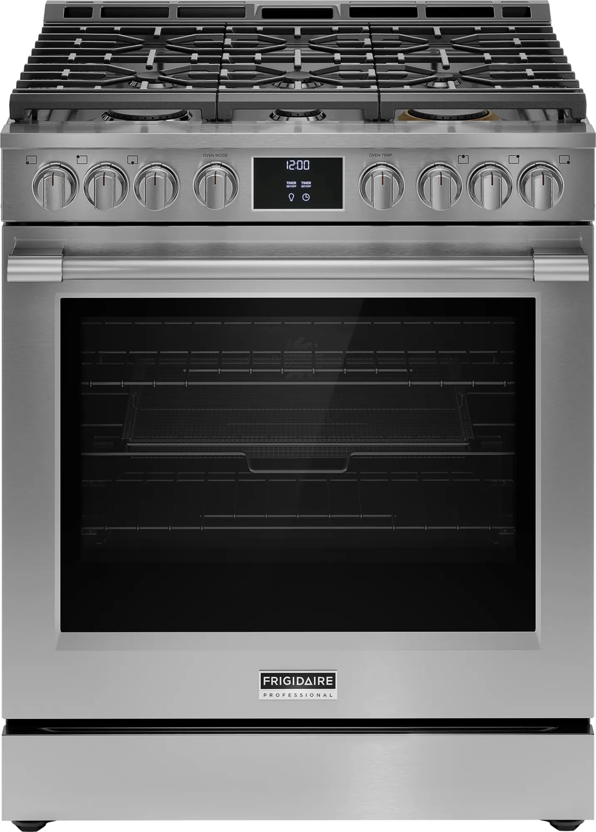 Frigidaire Professional Stainless Steel 30" Gas Range with No Preheat + Air Fry - (PCFG3080AF)
