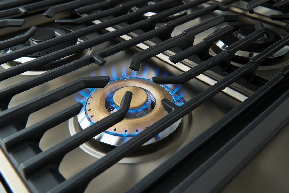 Frigidaire Professional 36" Front Control Freestanding Gas Range with True Convection, 6 Burners, 4.4 Cu. Ft., Smudge-Proof Stainless Steel - PCFG3670AF
