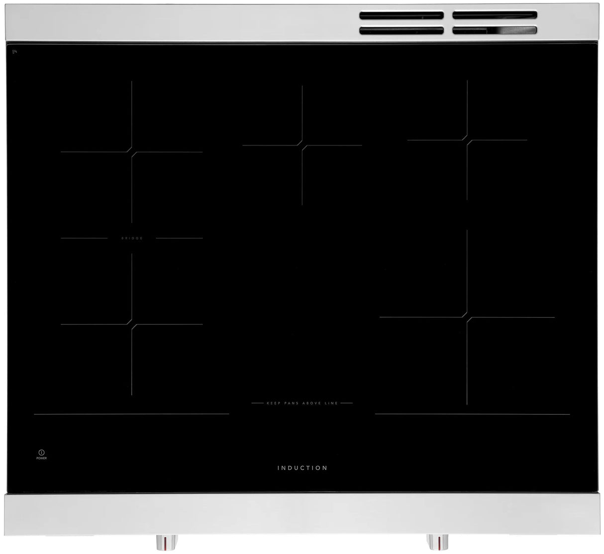 Frigidaire Professional 30" Slide-In Induction Range with Total Convection &amp; Air Fry, 6.2 Cu. Ft., Smudge-Proof Stainless Steel - PCFI3080AF
