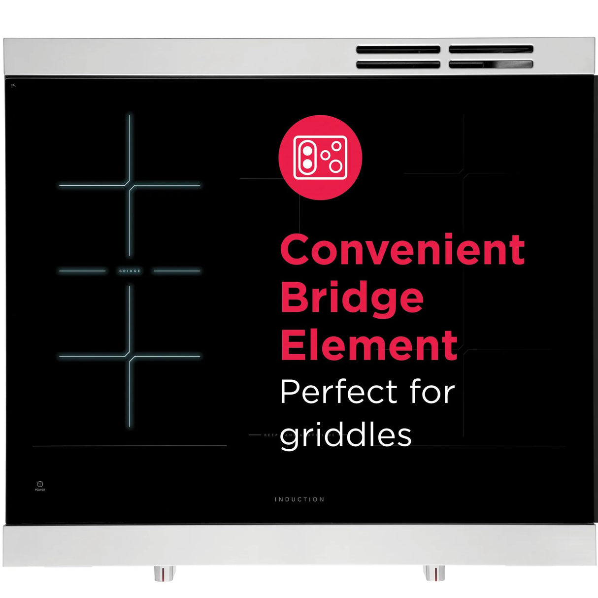 Frigidaire Professional 30" Slide-In Induction Range with Total Convection &amp; Air Fry, 6.2 Cu. Ft., Smudge-Proof Stainless Steel - PCFI3080AF