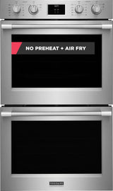 Frigidaire Professional 30" Double Electric Wall Oven with Total Convection &amp; Air Fry, 10.6 Cu. Ft., Smudge-Proof Stainless Steel - PCWD3080AF