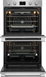 Frigidaire Professional 30" Double Electric Wall Oven with Total Convection &amp; Air Fry, 10.6 Cu. Ft., Smudge-Proof Stainless Steel - PCWD3080AF