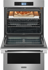 Frigidaire Professional 30" Double Electric Wall Oven with Total Convection &amp; Stone-Baked Pizza Mode, 10.6 Cu. Ft., Smudge-Proof Stainless Steel - PCWD3085AF