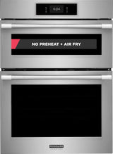 Frigidaire Professional 30" Electric Wall Oven &amp; Microwave Combination with Total Convection &amp; Air Fry, Smudge-Proof Stainless Steel - PCWM3080AF