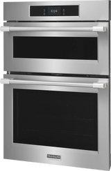 Frigidaire Professional 30" Electric Wall Oven &amp; Microwave Combination with Total Convection &amp; Stone-Baked Pizza Mode, Smudge-Proof Stainless Steel - PCWM3085AF