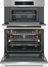 Frigidaire Professional 30" Electric Wall Oven &amp; Microwave Combination with Total Convection &amp; Stone-Baked Pizza Mode, Smudge-Proof Stainless Steel - PCWM3085AF