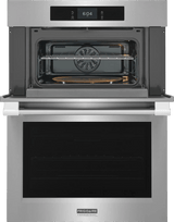 Frigidaire Professional 30" Electric Wall Oven &amp; Microwave Combination with Total Convection &amp; Stone-Baked Pizza Mode, Smudge-Proof Stainless Steel - PCWM3085AF