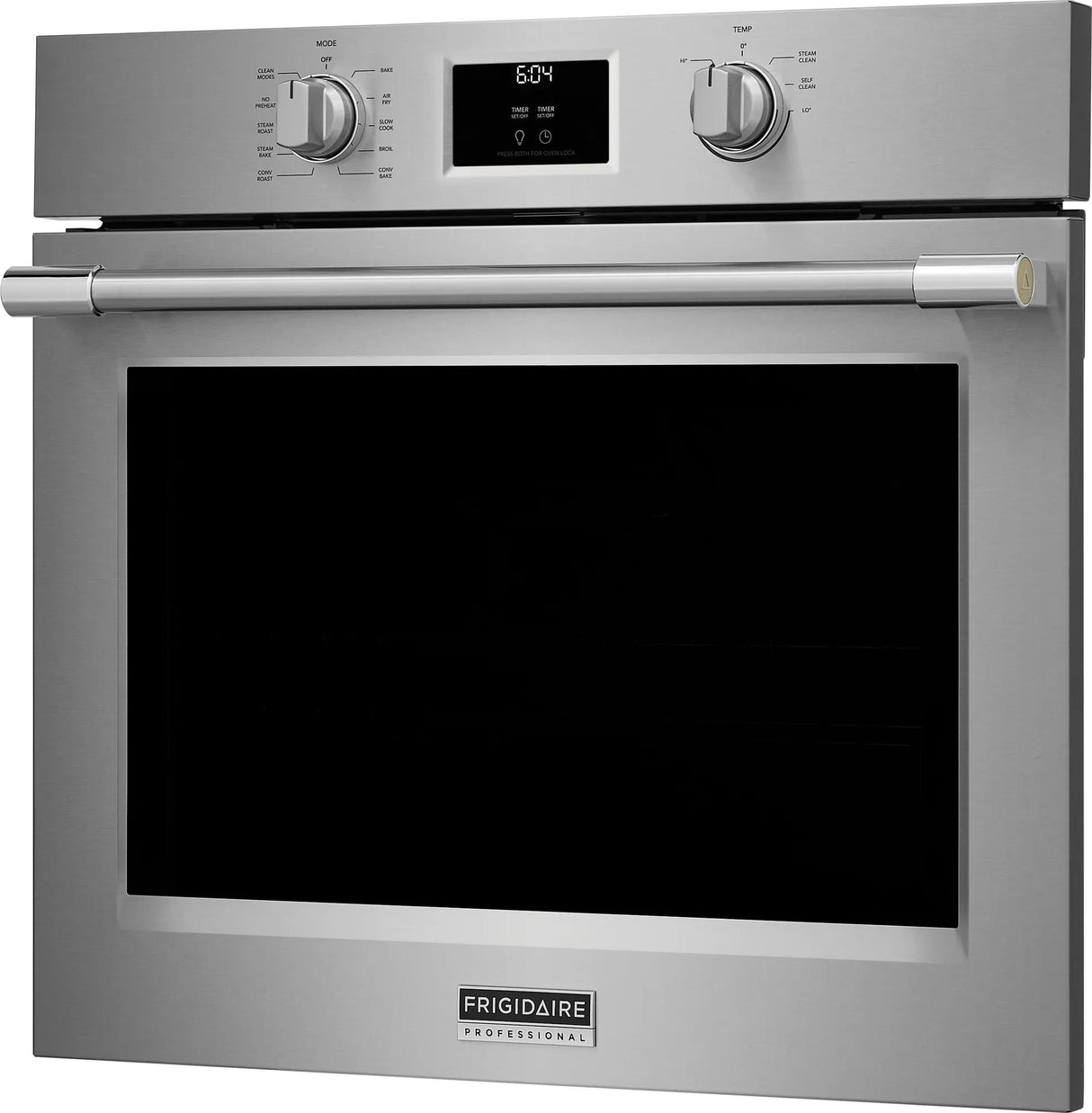 Frigidaire Professional 30" Single Electric Wall Oven with Total Convection &amp; No-Preheat Air Fry, 5.3 Cu. Ft., Smudge-Proof Stainless Steel - PCWS3080AF