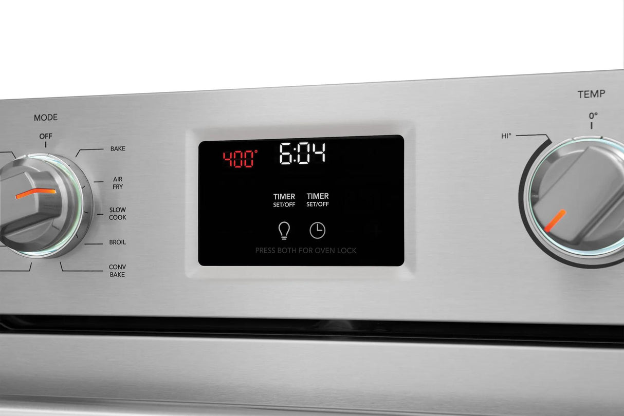 Frigidaire Professional 30" Single Electric Wall Oven with Total Convection &amp; No-Preheat Air Fry, 5.3 Cu. Ft., Smudge-Proof Stainless Steel - PCWS3080AF