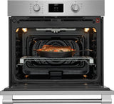 Frigidaire Professional 30" Single Electric Wall Oven with Total Convection &amp; No-Preheat Air Fry, 5.3 Cu. Ft., Smudge-Proof Stainless Steel - PCWS3080AF