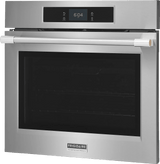 Frigidaire Professional 30" Single Electric Wall Oven with Total Convection &amp; Stone-Baked Pizza Mode, 5.3 Cu. Ft., Smudge-Proof Stainless Steel - PCWS3085AF