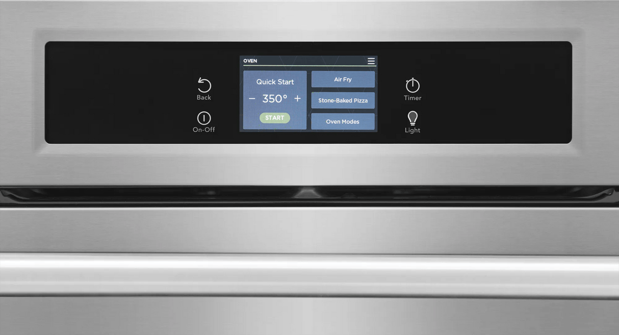 Frigidaire Professional 30" Single Electric Wall Oven with Total Convection &amp; Stone-Baked Pizza Mode, 5.3 Cu. Ft., Smudge-Proof Stainless Steel - PCWS3085AF