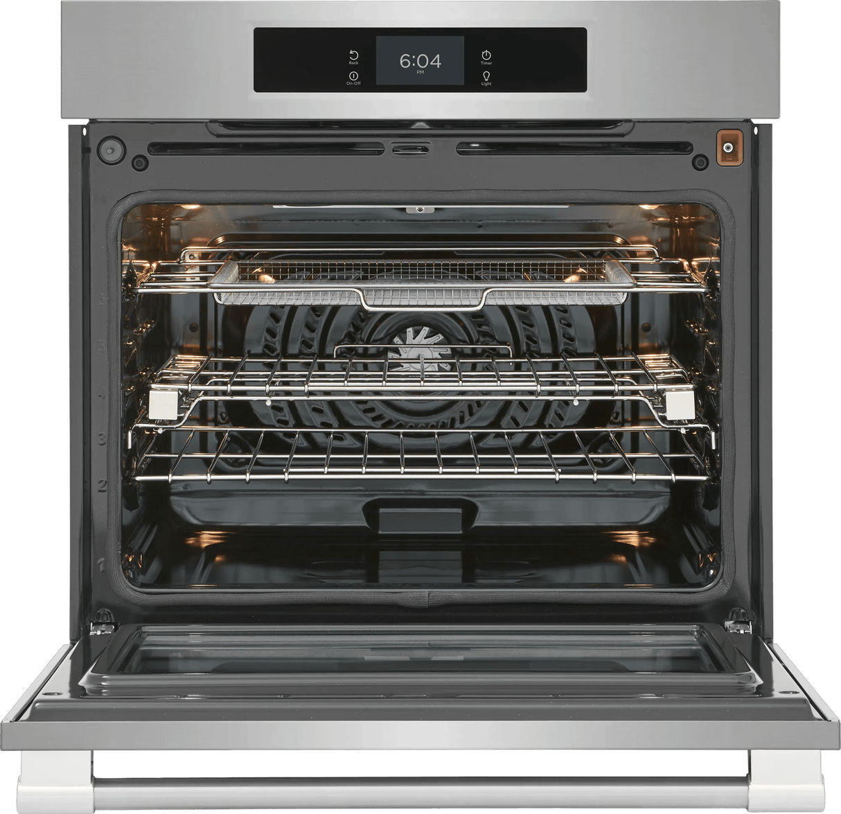 Frigidaire Professional 30" Single Electric Wall Oven with Total Convection &amp; Stone-Baked Pizza Mode, 5.3 Cu. Ft., Smudge-Proof Stainless Steel - PCWS3085AF