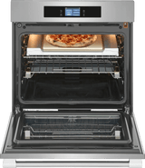 Frigidaire Professional 30" Single Electric Wall Oven with Total Convection &amp; Stone-Baked Pizza Mode, 5.3 Cu. Ft., Smudge-Proof Stainless Steel - PCWS3085AF