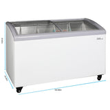 10.9 ft³ Curved Glass Door Freezer/refrigerator Display