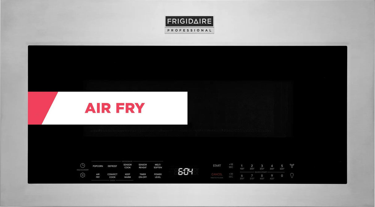 Frigidaire Professional 1.9 Cu. Ft. Over-the-Range Microwave with Air Fry &amp; Convection, Smudge-Proof Stainless Steel