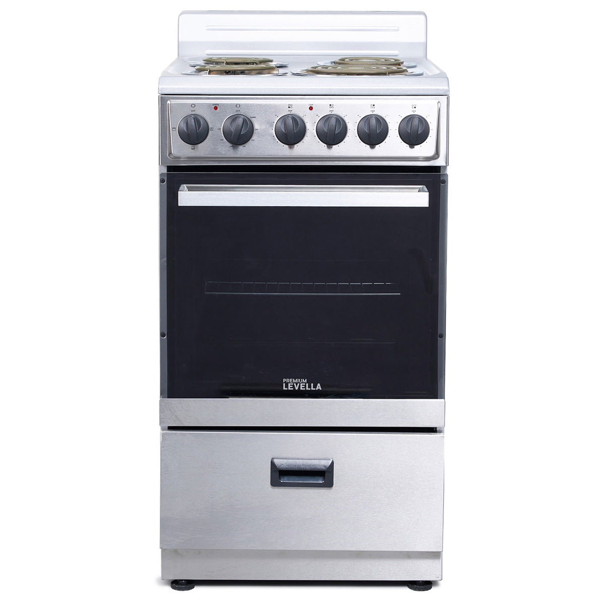 24" 4 Burners Freestanding Electric Stove