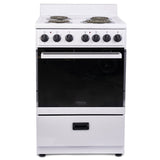 24" 4 Burners Freestanding Electric Stove