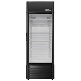 PRF657DX Single Glass Door Merchandiser Refrigerator -Beverage Display Cooler-6.5 cu ft-Black