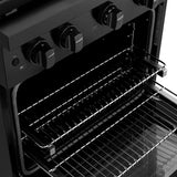 ZLINE 30 in. 4.2 cu. ft. Paramount Dual Fuel Range with 4 Burner DuoPro™ Cooktop and Electric Convection Oven in Black Stainless Steel (PSDRB-30) - (PSDRB30) -