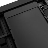 ZLINE 48 in. 6.7 cu. ft. Paramount Dual Fuel Range with 8 Burner DuoPro™ Cooktop and Dual Ovens in Black Stainless Steel (PSDRB-48) - (PSDRB48) -