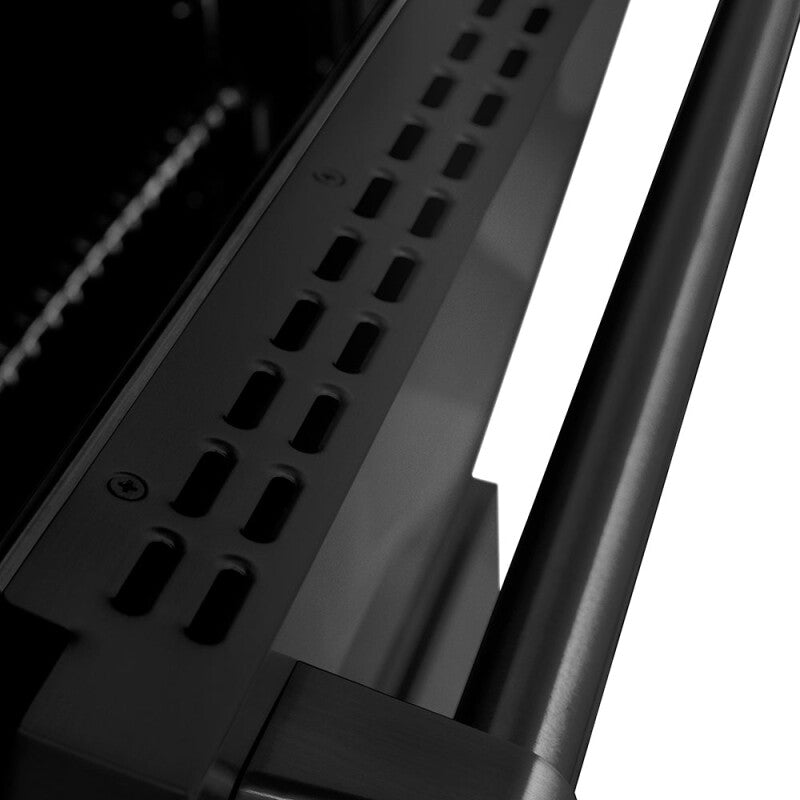 ZLINE 48 in. 6.7 cu. ft. Paramount Dual Fuel Range with 8 Burner DuoPro™ Cooktop and Dual Ovens in Black Stainless Steel (PSDRB-48) - (PSDRB48) -
