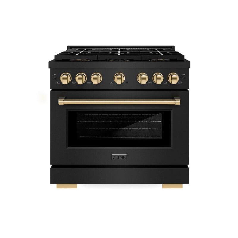 Autograph Edition 36 in. 5.2 cu. ft. Paramount Dual Fuel Range with 6 Burner DuoPro™ Cooktop and Electric Convection Oven - (PSDRBZ36G) -