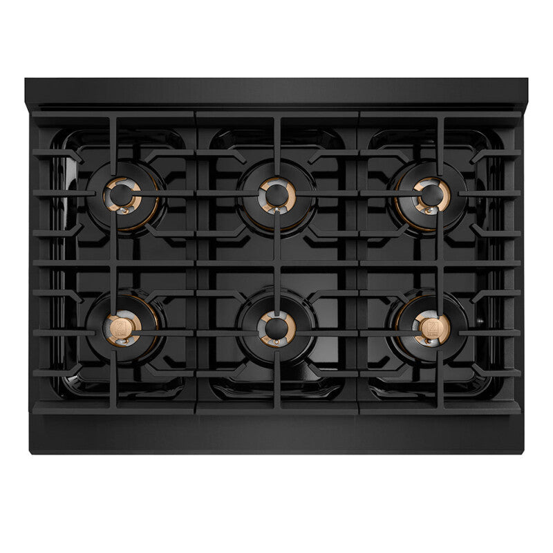 Autograph Edition 36 in. 5.2 cu. ft. Paramount Dual Fuel Range with 6 Burner DuoPro™ Cooktop and Electric Convection Oven - (PSDRBZ36G) -