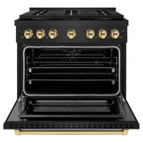 Autograph Edition 36 in. 5.2 cu. ft. Paramount Dual Fuel Range with 6 Burner DuoPro™ Cooktop and Electric Convection Oven - (PSDRBZ36G) -