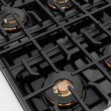 ZLINE Autograph Edition 30 in. 4.2 cu. ft. Paramount Dual Fuel Range with 4 Burner DuoPro™ Cooktop and Electric Convection Oven in Stainless Steel with Matte Black Accents (PSDRZ-30-MB) - (PSDRZ30MB) -