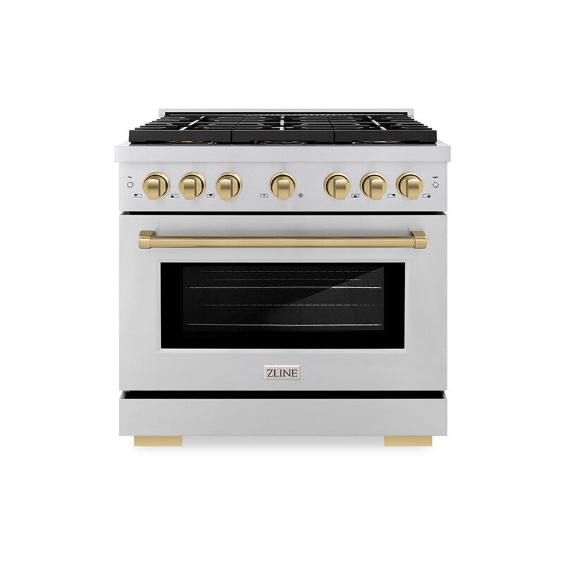 Autograph Edition 36 in. 5.2 cu. ft. Paramount Dual Fuel Range with 6 Burner DuoPro™ Cooktop and Electric Convection Oven - (PSDRZ36CB) -