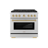 Autograph Edition 36 in. 5.2 cu. ft. Paramount Dual Fuel Range with 6 Burner DuoPro™ Cooktop and Electric Convection Oven - (PSDRZ36CB) -