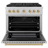 Autograph Edition 36 in. 5.2 cu. ft. Paramount Dual Fuel Range with 6 Burner DuoPro™ Cooktop and Electric Convection Oven - (PSDRZ36CB) -