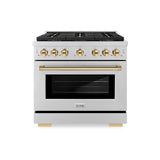 Autograph Edition 36 in. 5.2 cu. ft. Paramount Dual Fuel Range with 6 Burner DuoPro™ Cooktop and Electric Convection Oven - (PSDRZ36G) -