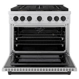 Autograph Edition 36 in. 5.2 cu. ft. Paramount Dual Fuel Range with 6 Burner DuoPro™ Cooktop and Electric Convection Oven - (PSDRZ36MB) -