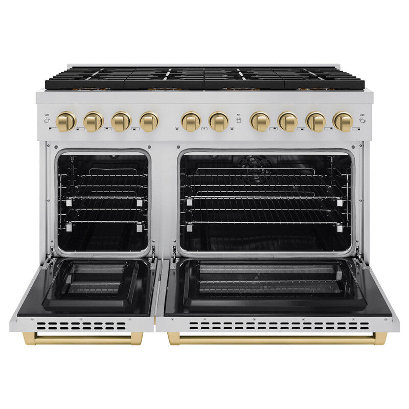 Autograph Edition 48 in. 6.7 cu. ft. Paramount Dual Fuel Range with 8 Burner DuoPro™ Cooktop and Dual Ovens - (PSDRZ48CB) -
