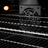 ZLINE Autograph Edition 36 in. 5.2 cu. ft. Paramount Dual Fuel Range with 6 Burner DuoPro™ Cooktop and Electric Convection Oven with Black Matte Door and Polished Gold Accents (PSDRZ-BLM-36-G) - (PSDRZBLM36G) -